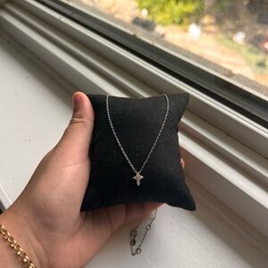 Elegant Silver Cross Necklace